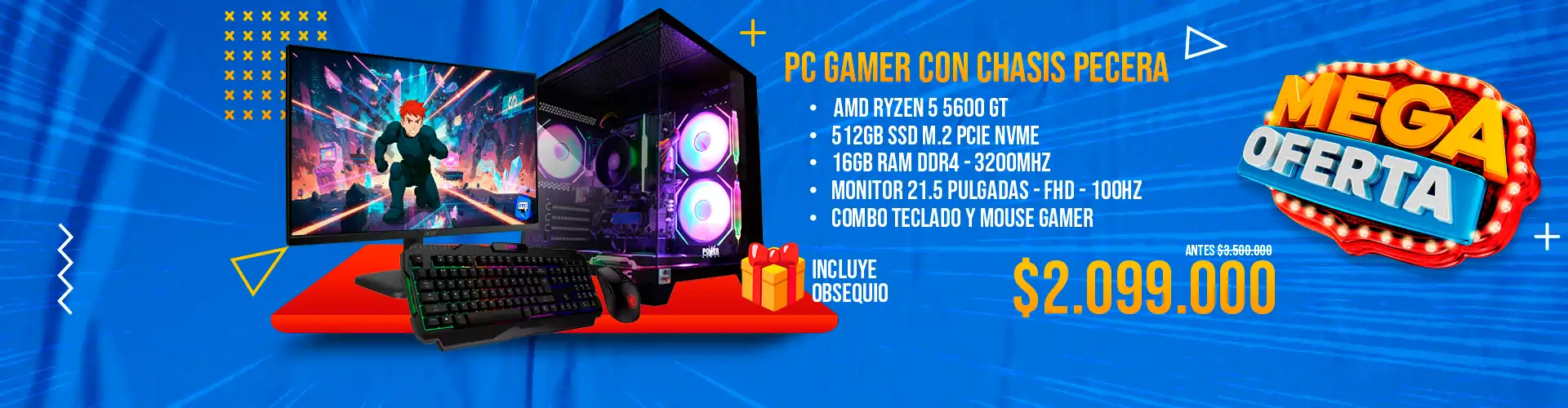 PECERA W27 RYZEN 5 5600GT 2026 ENERO