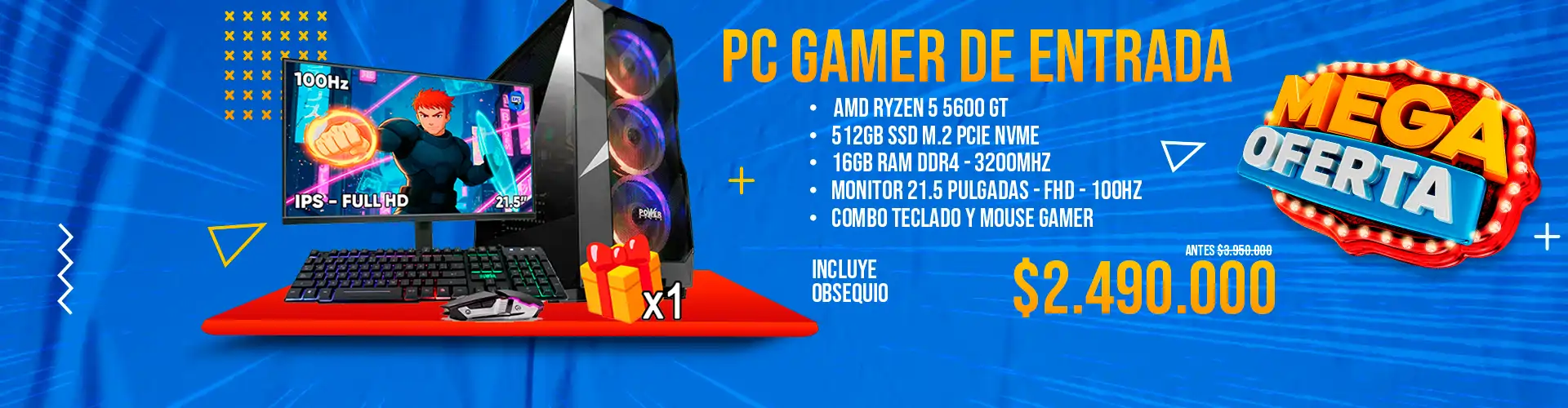 PECERA W27 RYZEN 5 5600GT 2026 ENERO