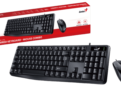 Combo Teclado y Mouse Genius Km-170 USB cableado