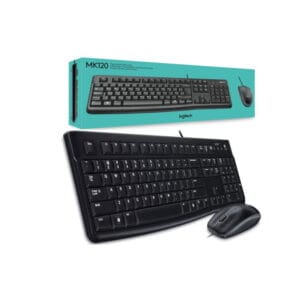 Combo Teclado y Mouse Logitech KM-120 USB Cableado
