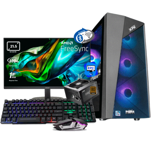 PC Gamer AMD Ryzen 5 8500G + 16GB RAM DDR5 + 1TB SSD + MONITOR 21.5 PULGADAS FHD P.GR85161SBN