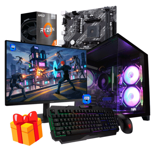 PC Gamer AMD Ryzen 5 5600G + 16GB RAM DDR4 + 512GB SSD + MONITOR 21.5P IPS P.GR56162SK-P