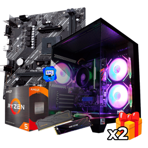 PC Gamer AMD Ryzen 5 5600GT + 32GB RAM DDR4 + 512GB SSD + MONITOR 21.5P IPS P.GR56162SK-OTP32R