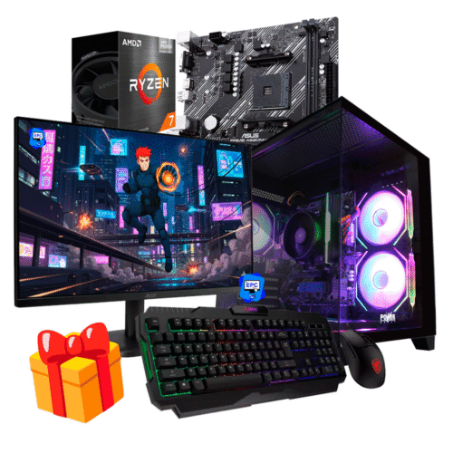 PC Gamer AMD Ryzen 7 5700GT + 16GB RAM DDR4 + 512GB SSD + MONITOR 21.5P IPS P.GR57162SK-P