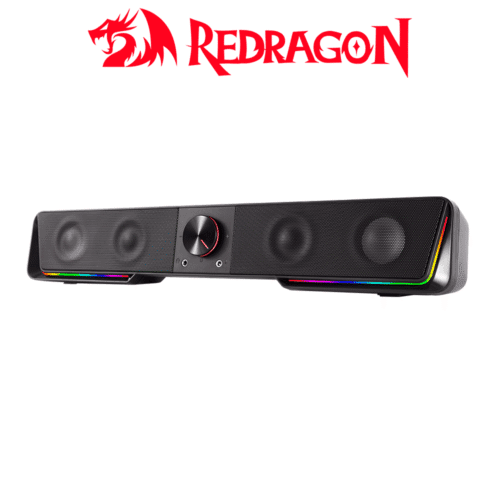 Parlante Redragon Bluetooth 5.0 DARKNETS GS570 + Plug 3.5 + Luz RGB + Sonido 2.0  GS570