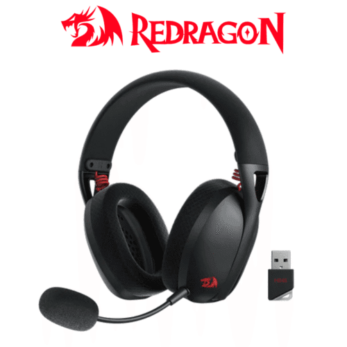 Diadema Gamer Redragon IRE 848 Negros + Bluetooth + Nano Receptor USB + Carga USB C + Livianos + PS5 + PC + Mic Removible H848