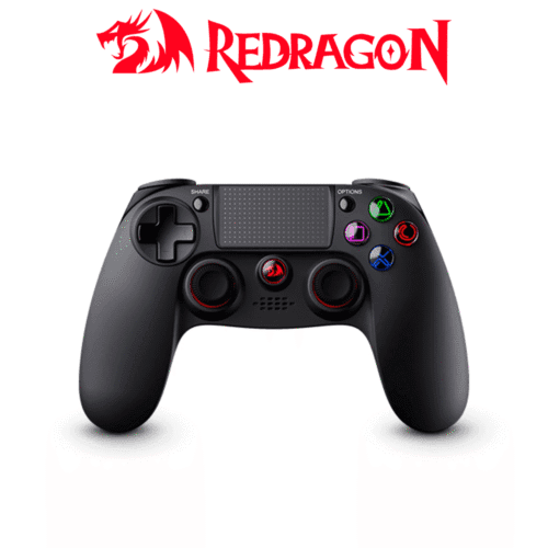 Control Redragon JUNO PRO G818 + Bluetooth + Para PC, PS4, PS3 + 10 Botones + 2 Sticks + 2 Gatillos + Vibración + Carga USB C G818