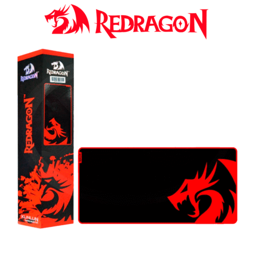 Mouse Pad Gamer Redragon KUNLUN P006A Talla L Negro + 88 x 42 cms x 4 mm + Suave + Antideslizante + Lavable P006A