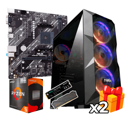 PC Gamer AMD Ryzen 5 5600GT + 16GB RAM DDR4 + 512GB SSD + BOARD A520M