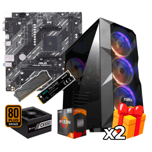 PC Gamer AMD Ryzen 5 5600GT + 16GB RAM DDR4 + 512GB SSD + FUENTE 650W 80+ BRO