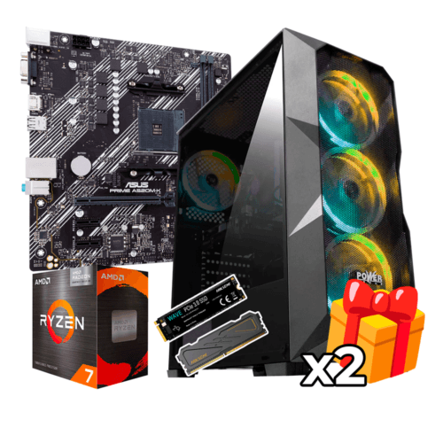 PC Gamer AMD Ryzen 7 5700G + 16GB RAM DDR4 + 512GB SSD + BOARD A520