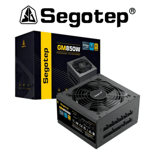 Fuente de poder 850W 80+ GOLD SEGOTEP GM850W FULL MODULAR
